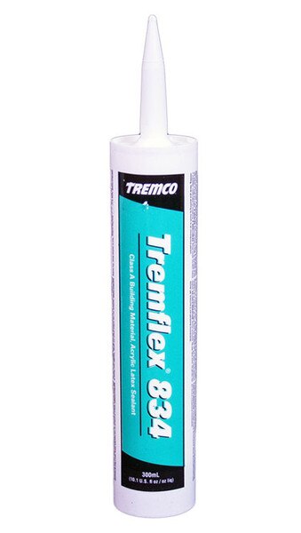 Image of Tremco 834 Acrylic Latex per 10 Oz Std Cart - Clear